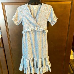 Oopsie Daisy lt blue dress Girls size 7